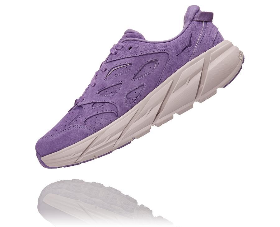 Hoka One One Loopschoenen Dames - Clifton L Suede - Paars - TW1938475